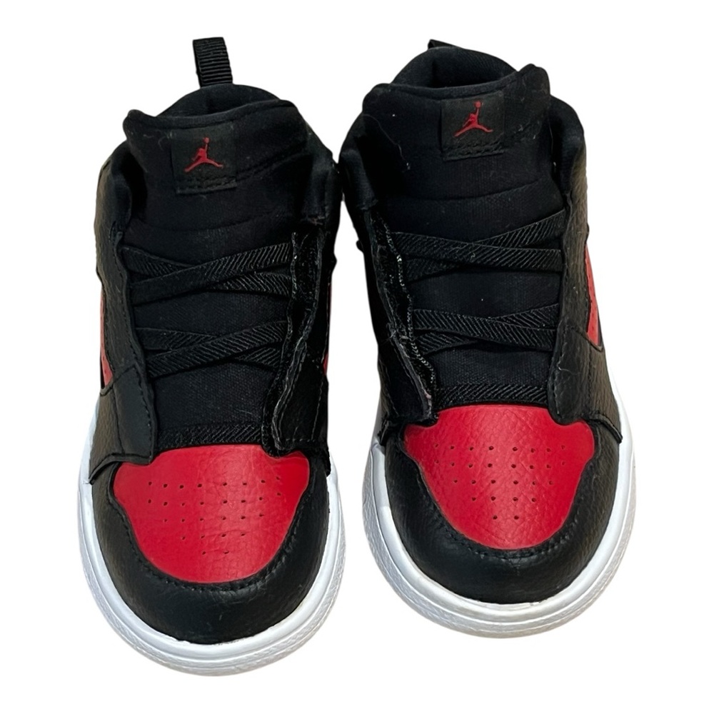 Jordan Black and Red Iconic Sneakers